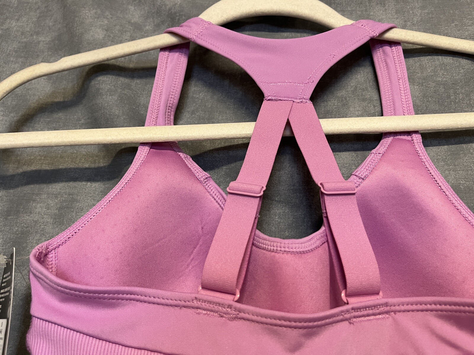 NEW size small Avia molded sports bra racerback orchid S