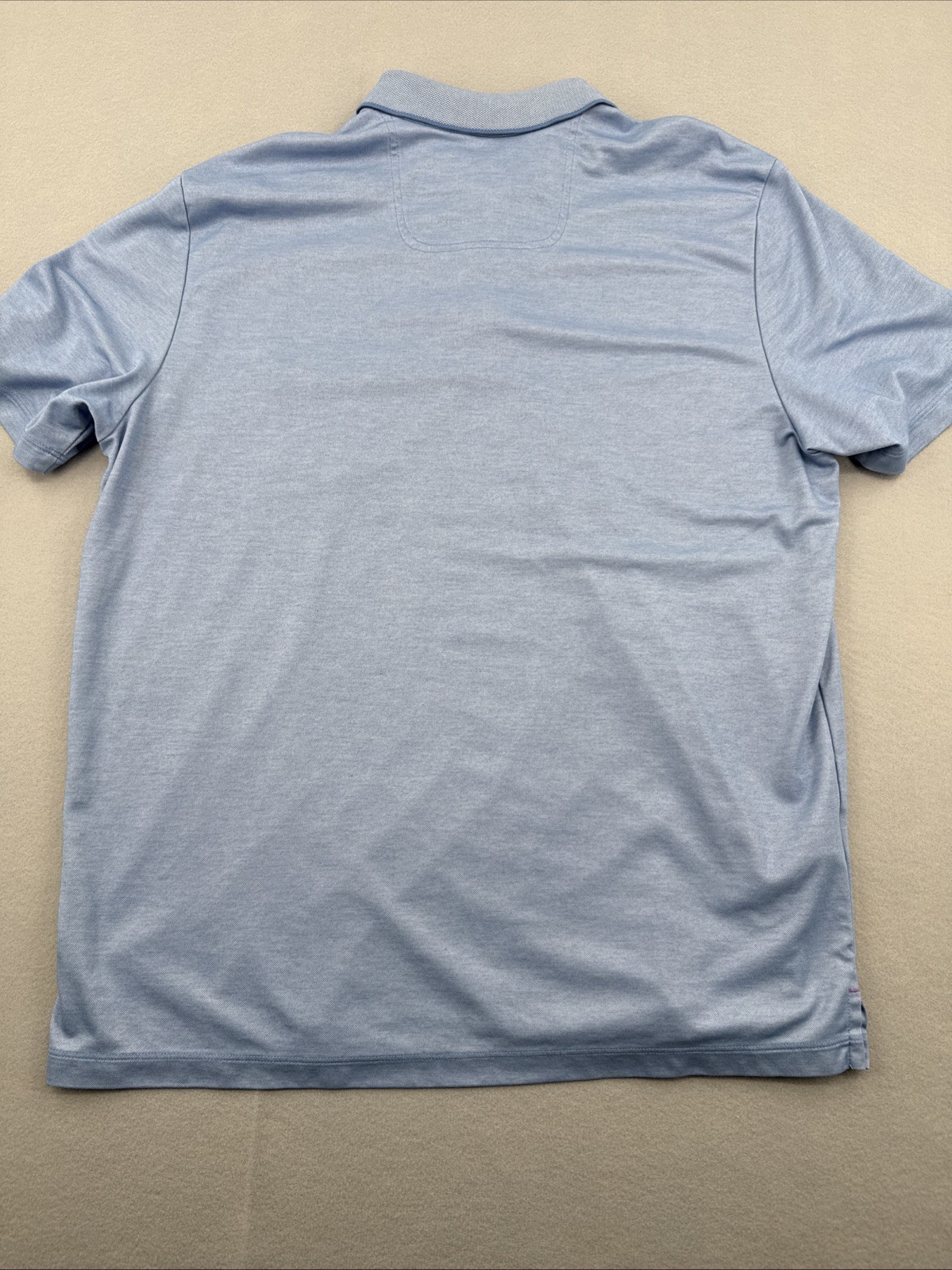 Tommy Bahama Pima Cotton Blend Short Sleeve Polo Mens XL Blue Golf Lightweight