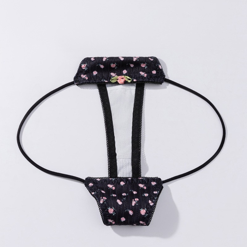 3 Pack Lot Sexy Womens Floral G string Thong Panties Underwear Lingeries Briefs