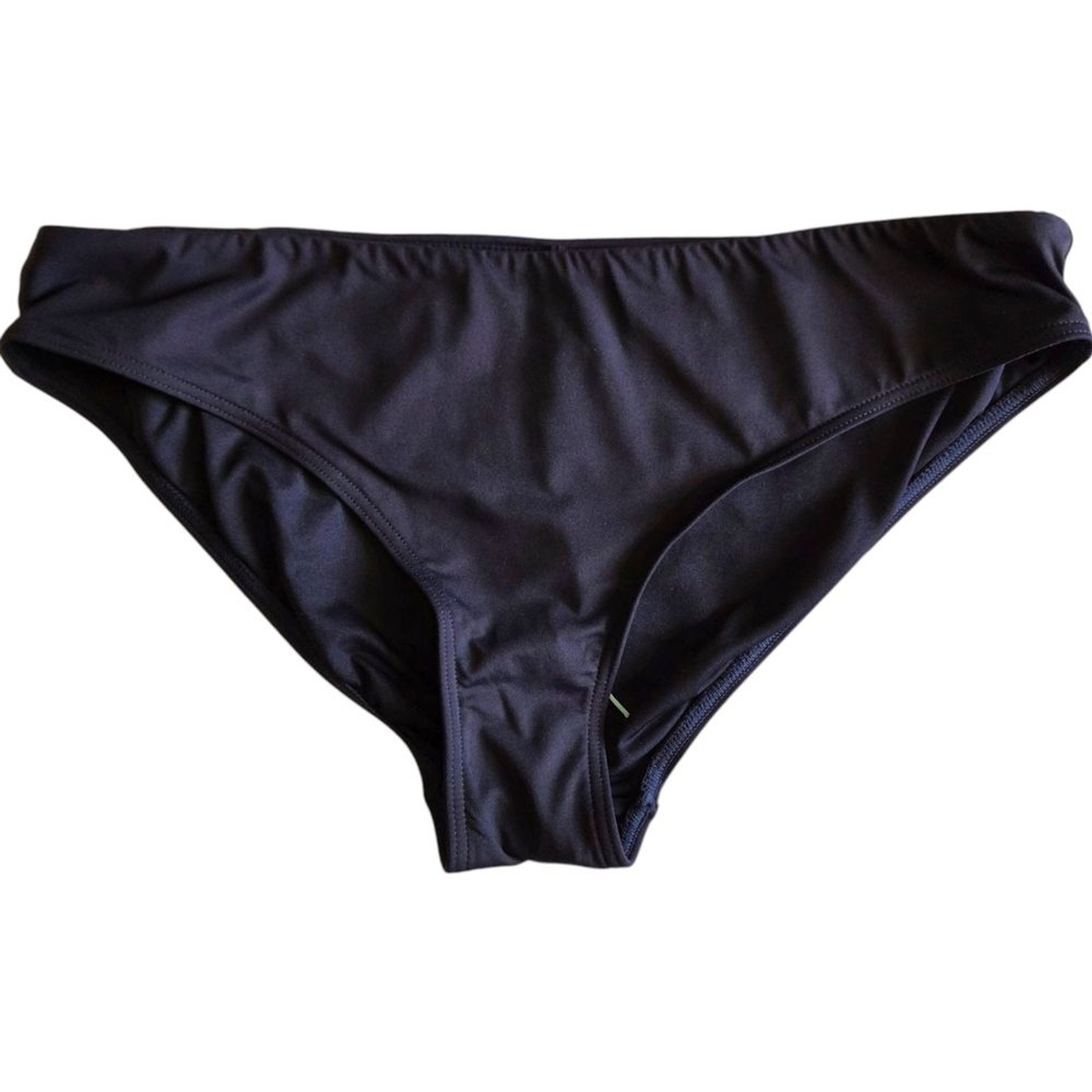 NEW SEA LEVEL Eco Essentials Size 12 Black Moderate Hipster Bikini Swim Bottoms