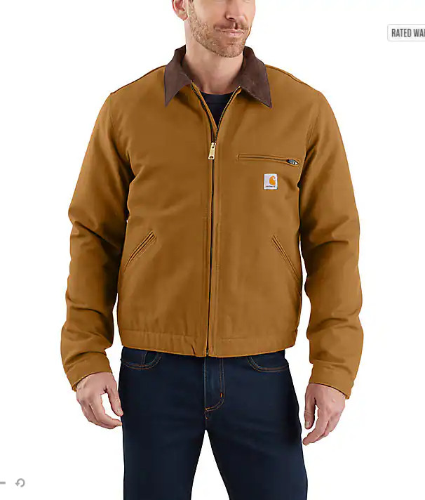 FLASHSALE Carhartt Men’s Iconic J01 Duck Detroit Jacket Regular Fast Ship