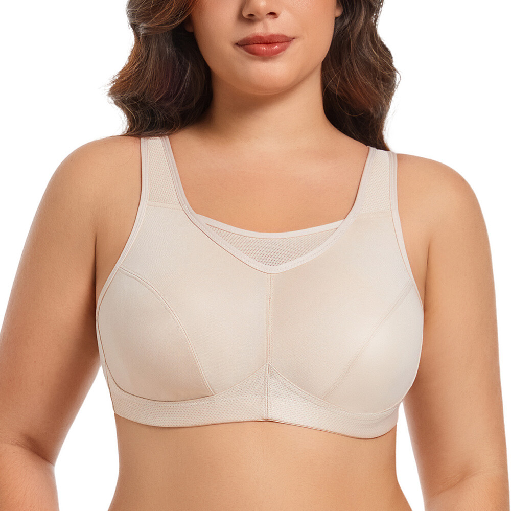 Women’S Sports Bra, Compression, Moisture Wicking, High-Impact Sports Bra ABCDGH