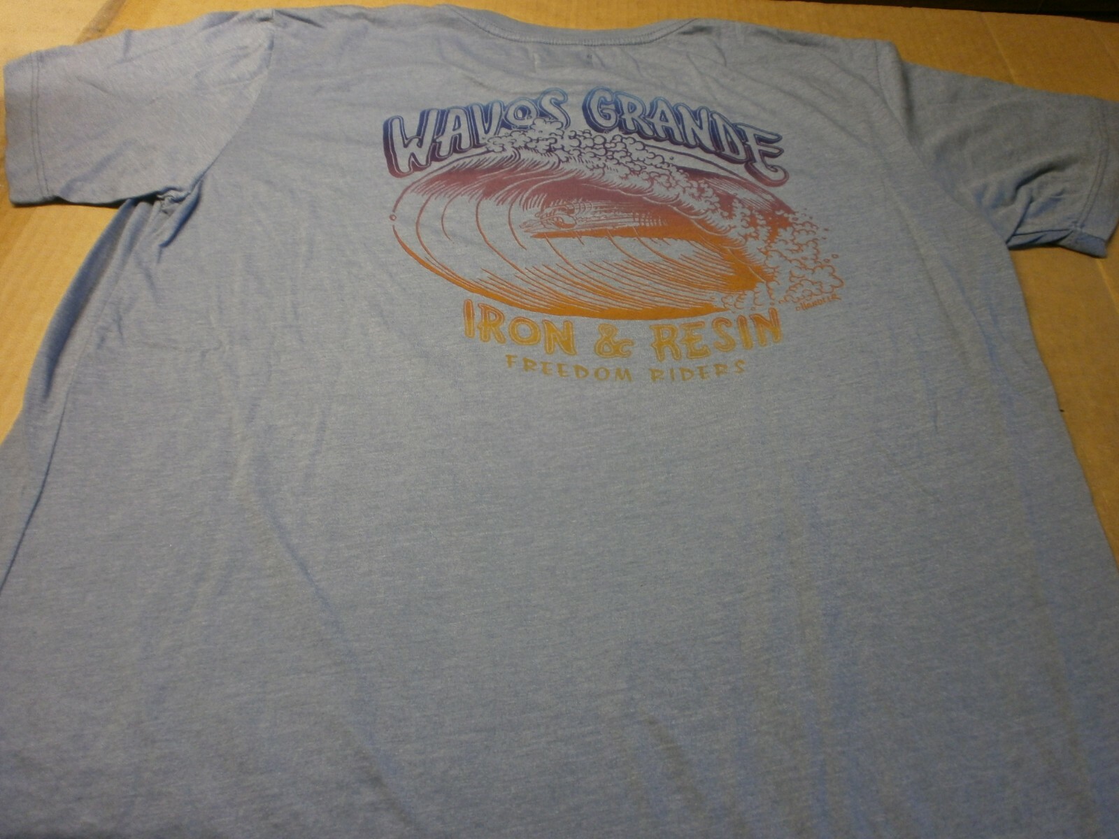 IRON AND RESIN LICENSED APPAREL WAVOS GRANDE HAND MADE IN USA XS, M, L, XL