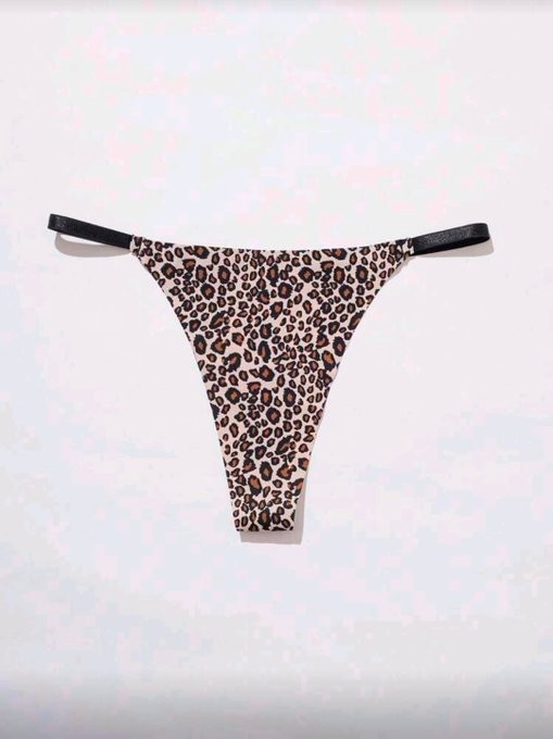 Women’s Seamless Sexy Leopard Print Thong, G-String