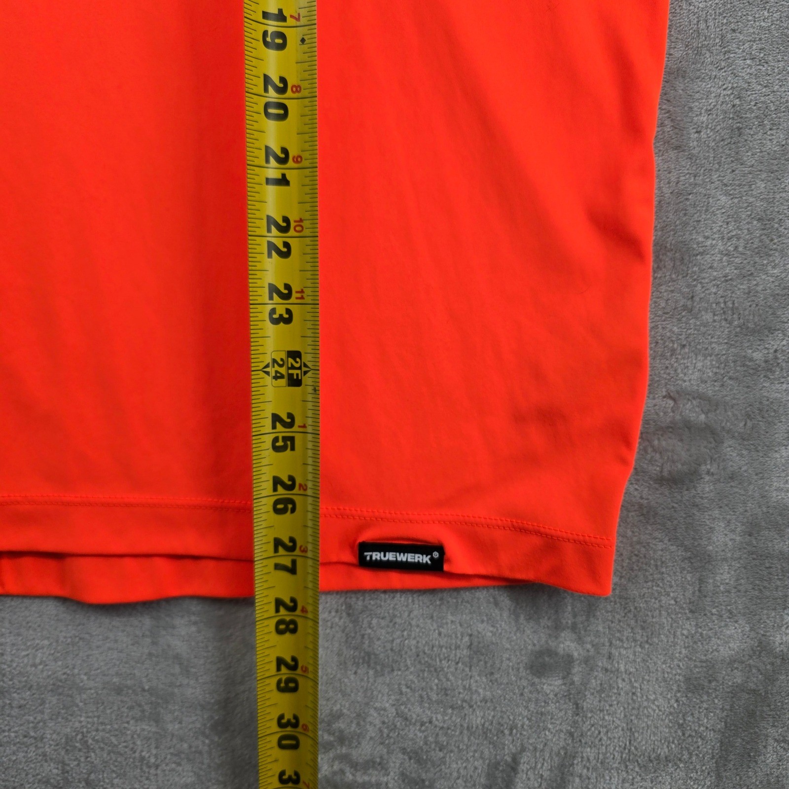TRUEWERK B1 SIN TEE Mens Orange Short Sleeve Sun Tee Workwear Size LARGE NEW