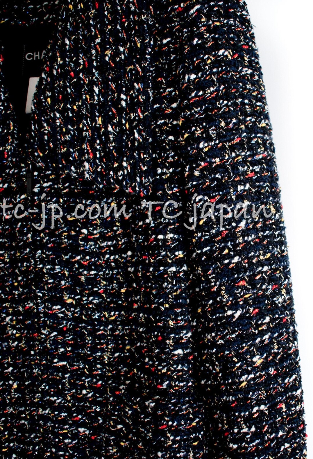$4.8K CHANEL 15A Black Multicolor Cotton Zipper Fantasy Tweed Jacket 40 US8
