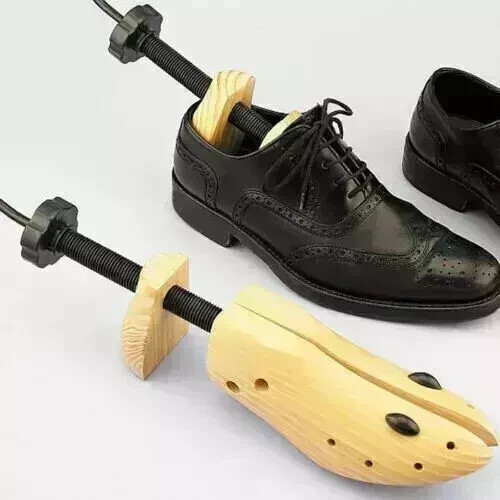 2025 One Pair 2-way Wooden Adjustable Shoe Stretcher for Men Women Size 9-13