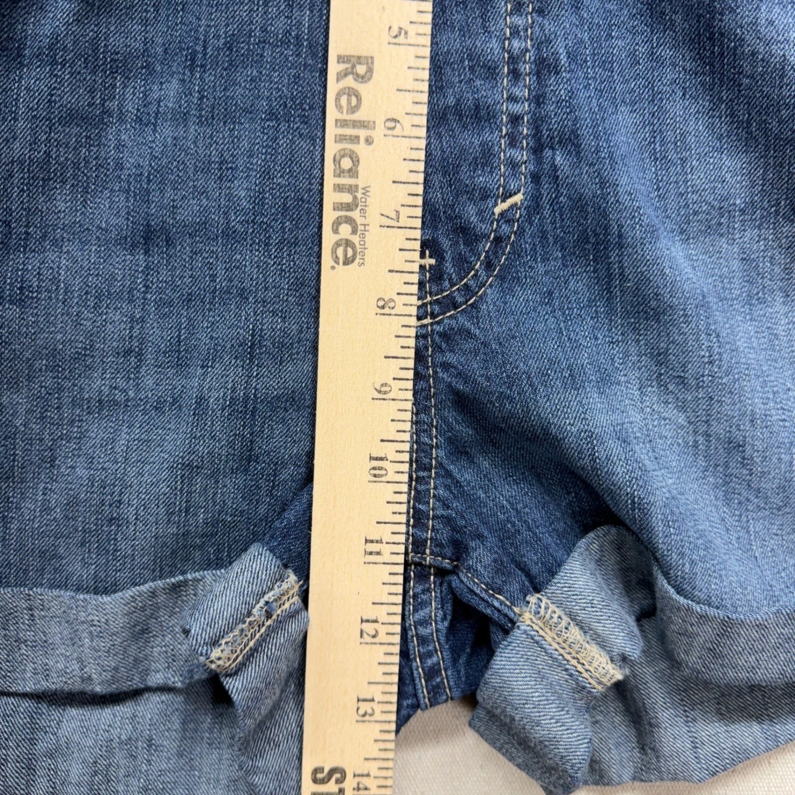 Gap Denim Short Overalls Shortalls Womens Small Medium Indigo Blue Jean Country