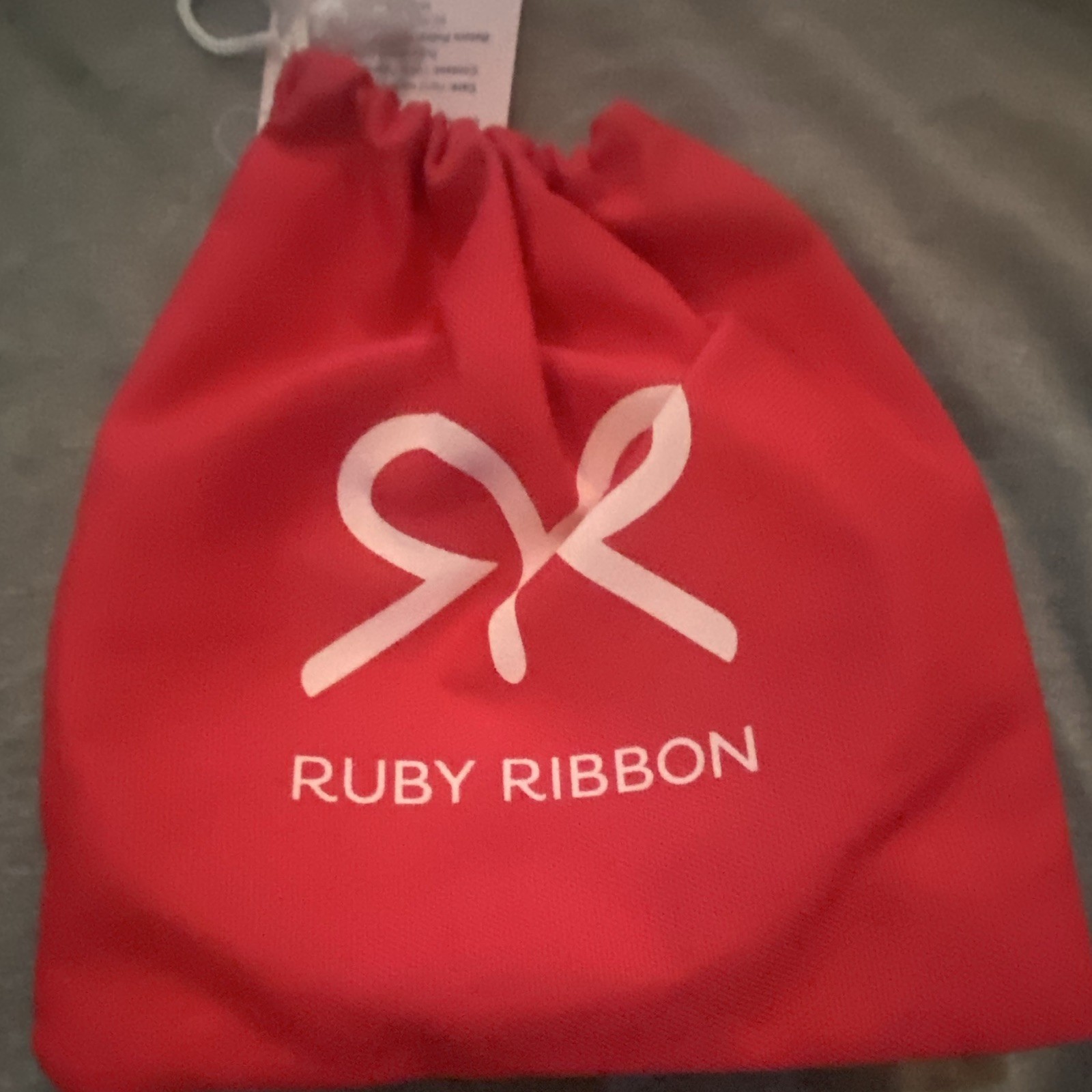 Ruby Ribbon Breast Petals Bra Accessory Full Coverage Discreet Red/White
