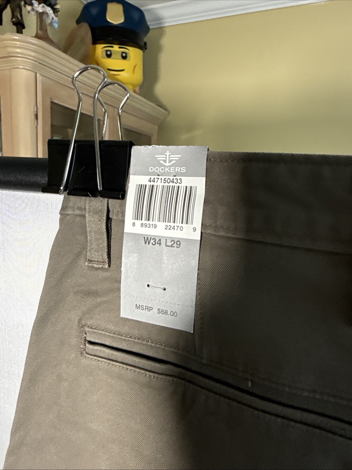 Dockers Alpha Collection The Original Khaki Slim Tapered Stretch Pants 34×29