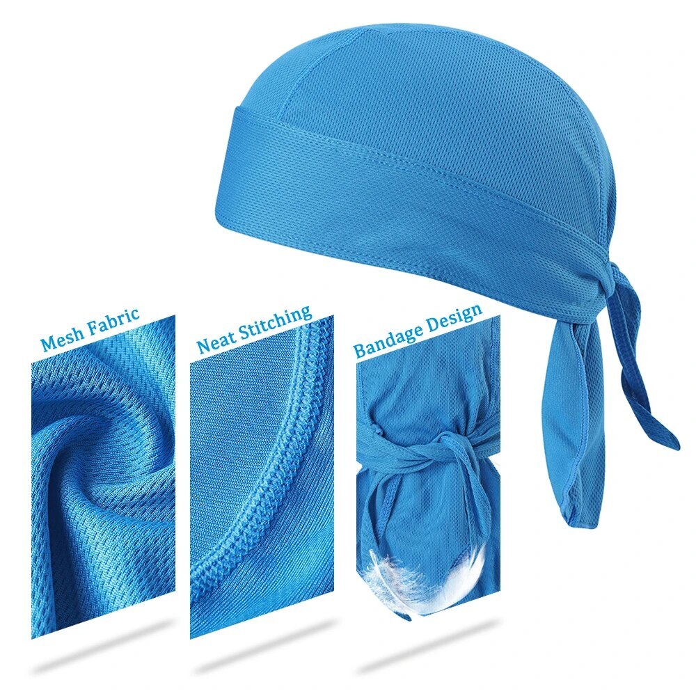 Motorcycle Wrap Biker Du Do Black Bandana Paisley Doo Rag Head Skull Cap Durag