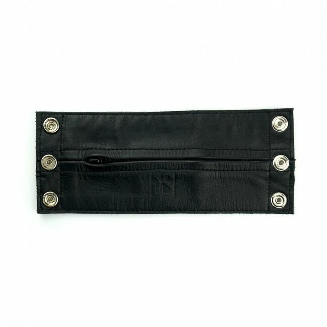 Prowler RED Leather Wrist Wallet Strong Look DISCREET Wallet Red/Black X-LARG