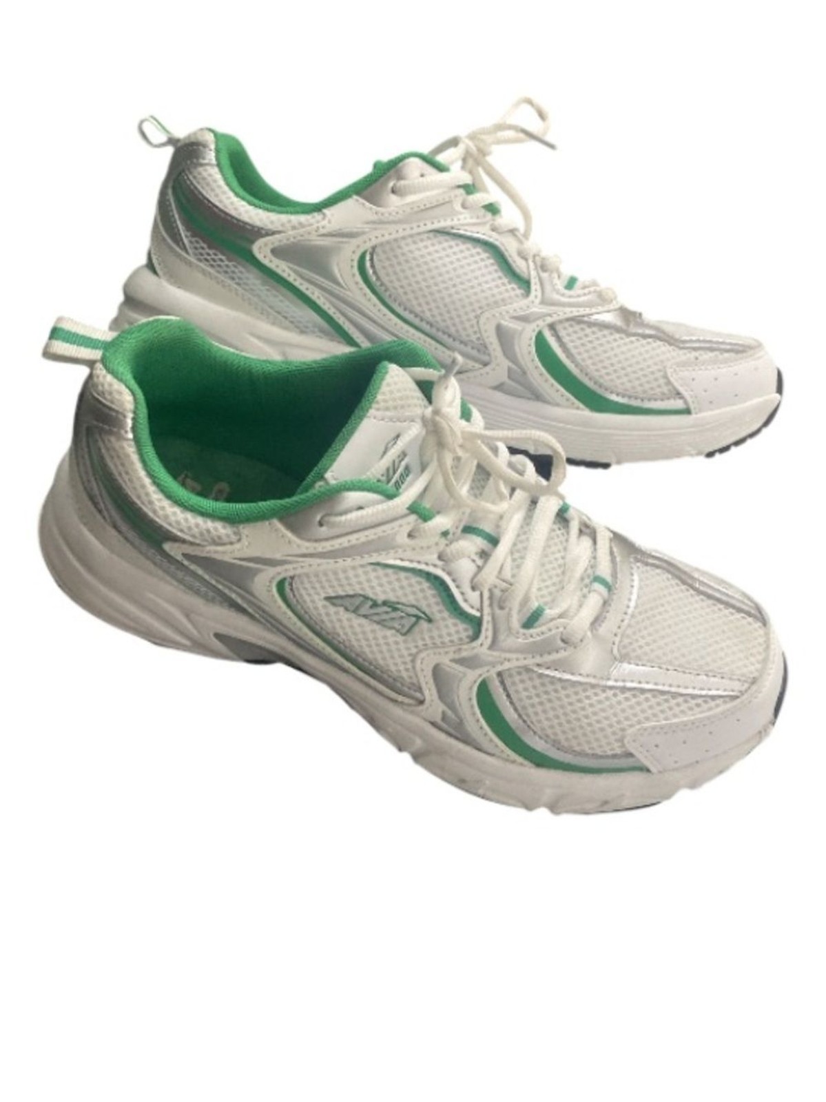 AVIA White and Green Athletic Sneakers Wms 11 #SH21
