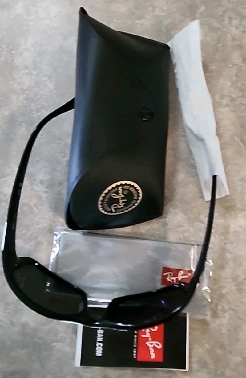 Ray-Ban Polarized Small Predator Active Lifestyle Sunglasses RB4115 601/9A Wrap