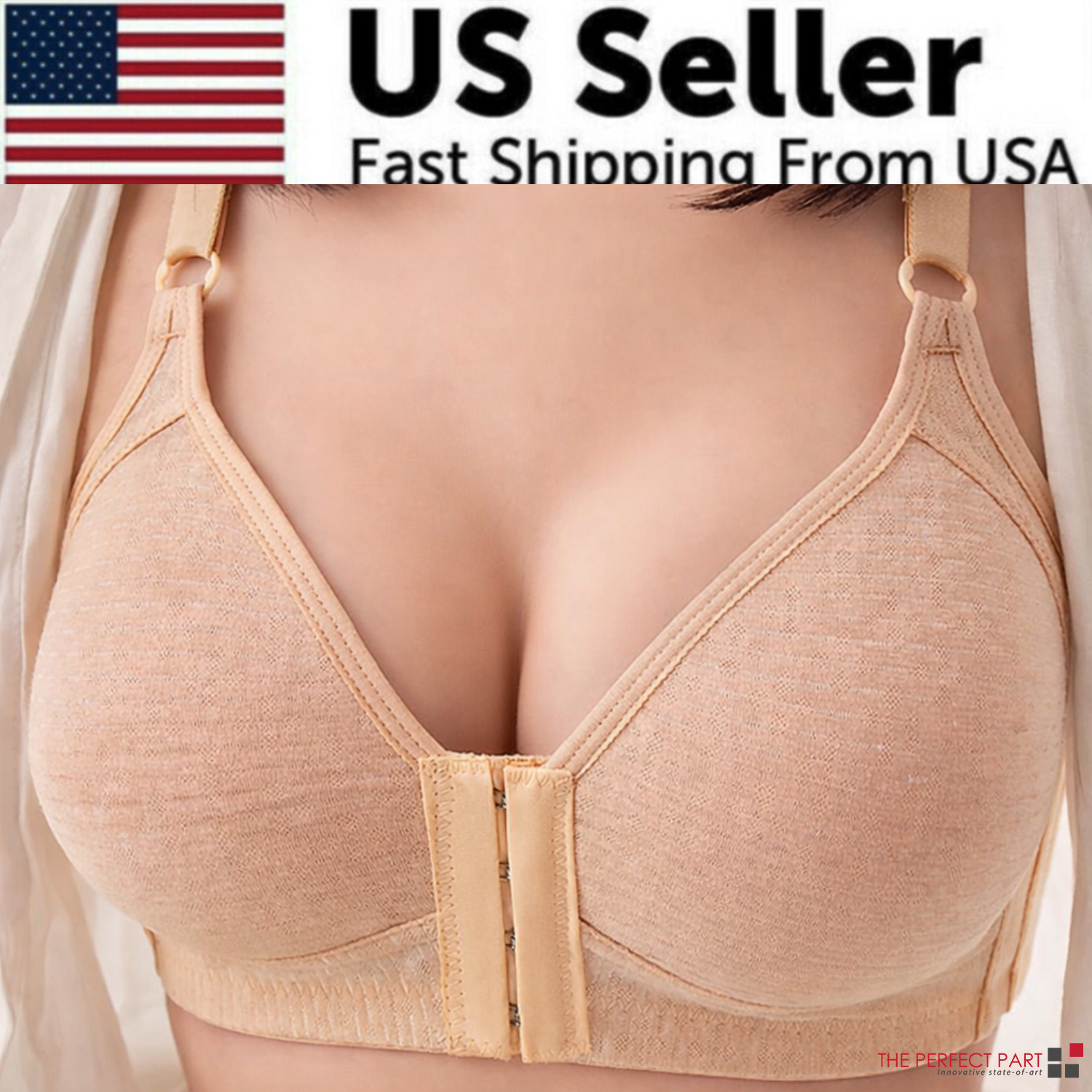 Push Up Bra Women Front Closure Wireless Lingerie Bras Vest Bralette Underwear