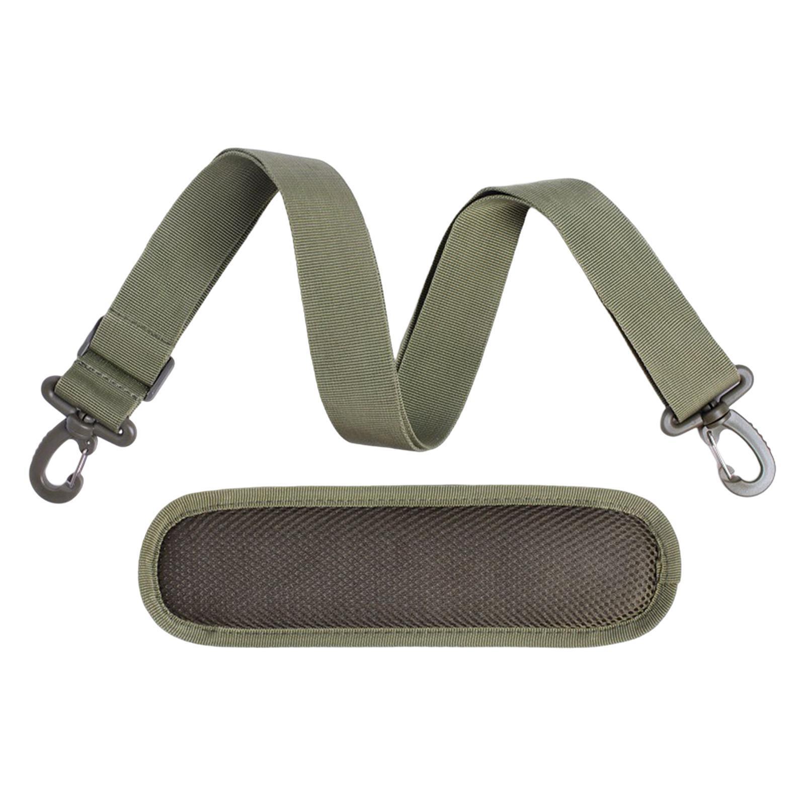 Green Adjustable Shoulder Strap Replacement with Thick Soft Pad Width 1.5in
