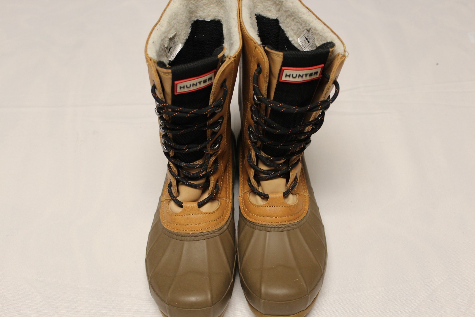 Hunter insulated waterproof and snow proof Beige/brown Duck boots men’s size 9