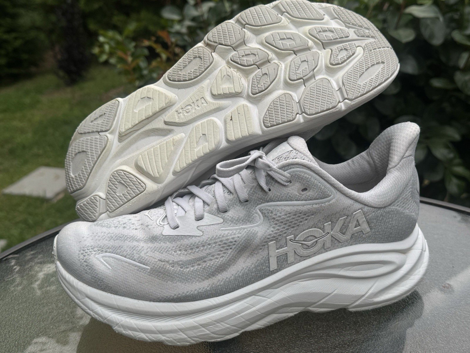 Hoka One One Clifton 10 Women’s Size 10 B Gray Running Athletic Shoes