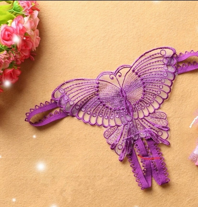 Crotchless Panties – SexyLingerie – Womens Underwear – Butterfly Shape G-String