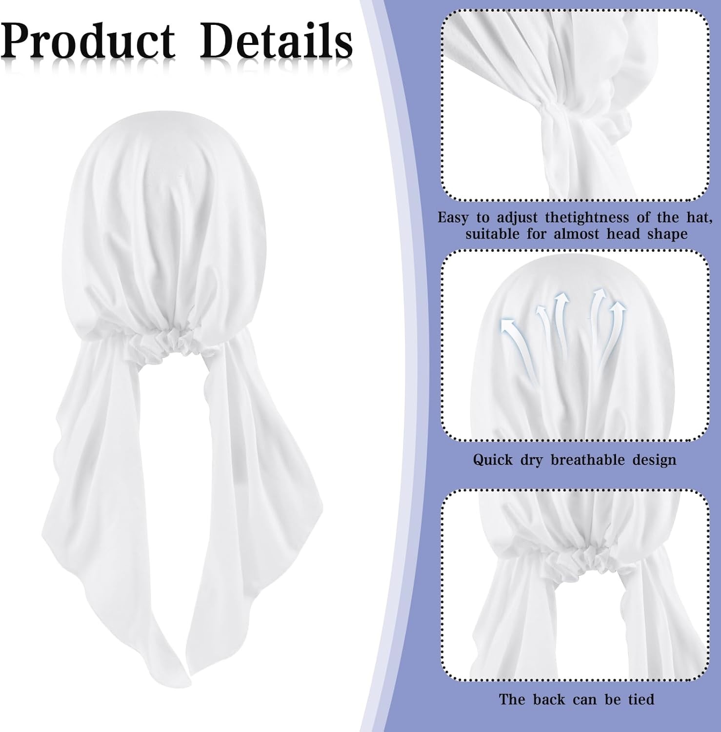 1Pcs Chemo Headwear for Women, Pre Tied Chemo Head Scarf for Women, Hair Loss –