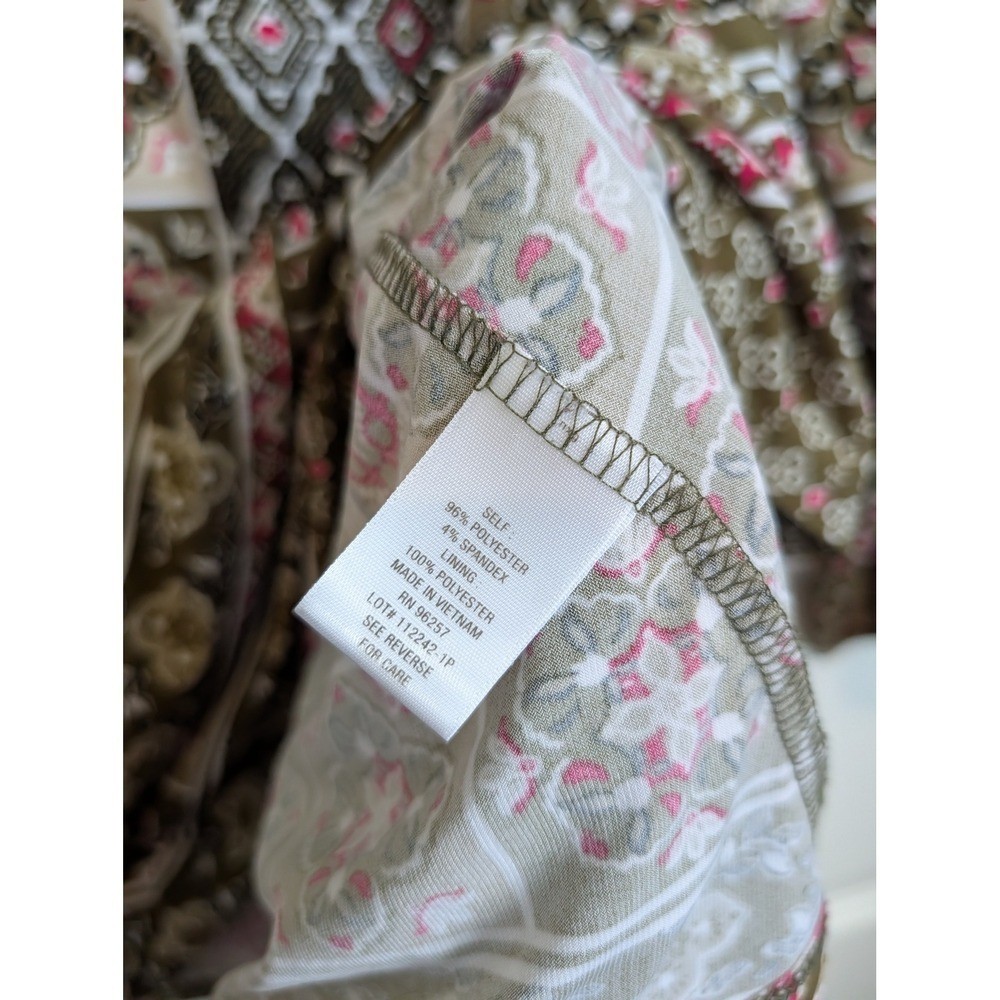 Dress Barn Geometric Patchwork Blouse