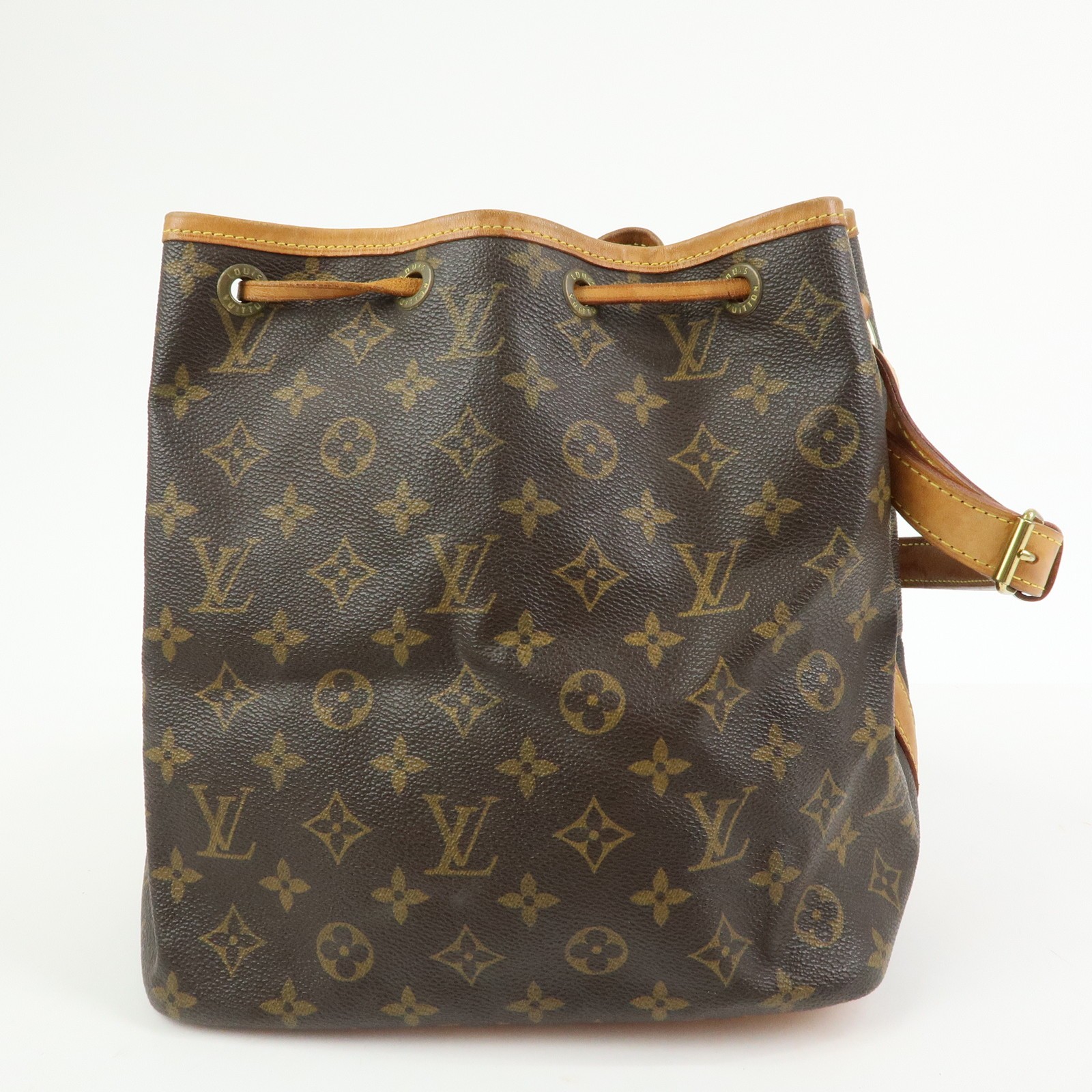 Louis Vuitton Monogram Petit Noe Shoulder Bag Brown M42226 Authentic Used F/S