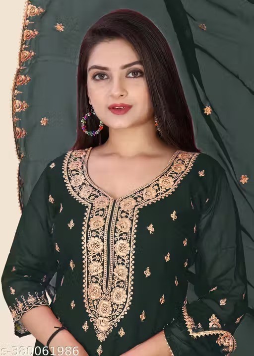 Readymad Georgette Kurta/kurti and plazoo Set for Women’s Party Festive Outfit