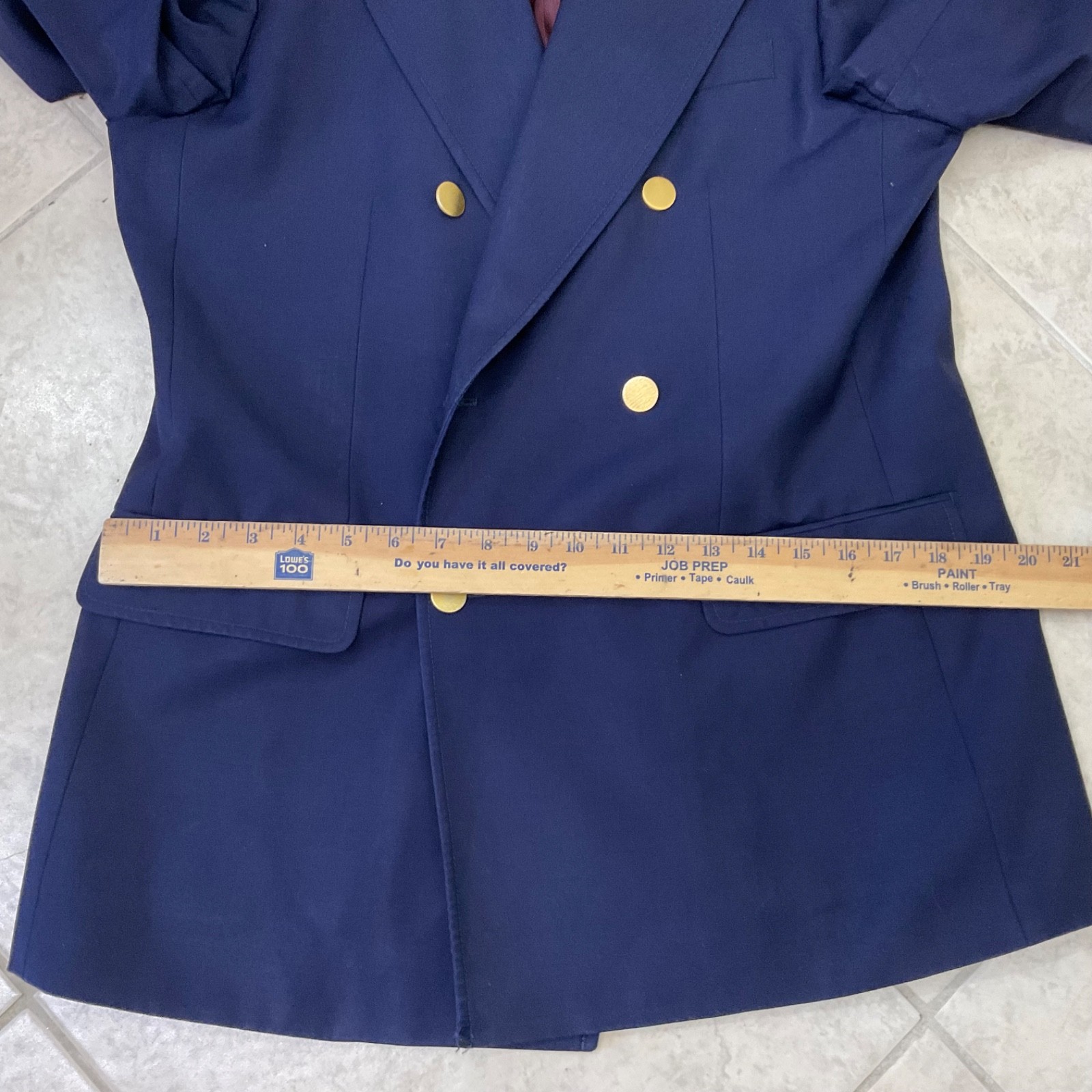 Gucci Uniform Blazer Navy Wool Mohair EU 48 US 38 Replacement parts only flaws*