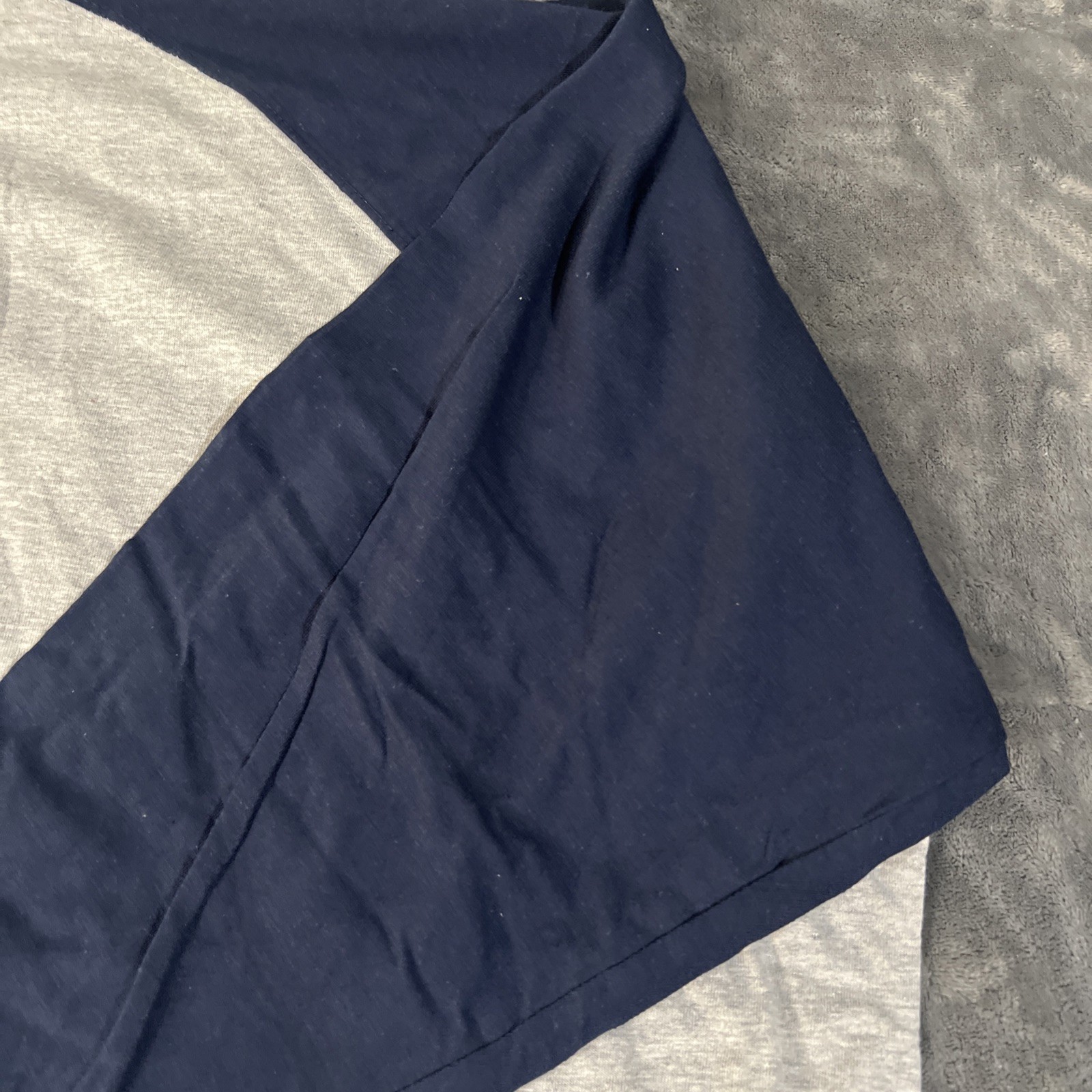 Falcon Bay Men’s Big And Tall 7XL 100% Cotton Baseball T-Shirt Blue & Grey NWT