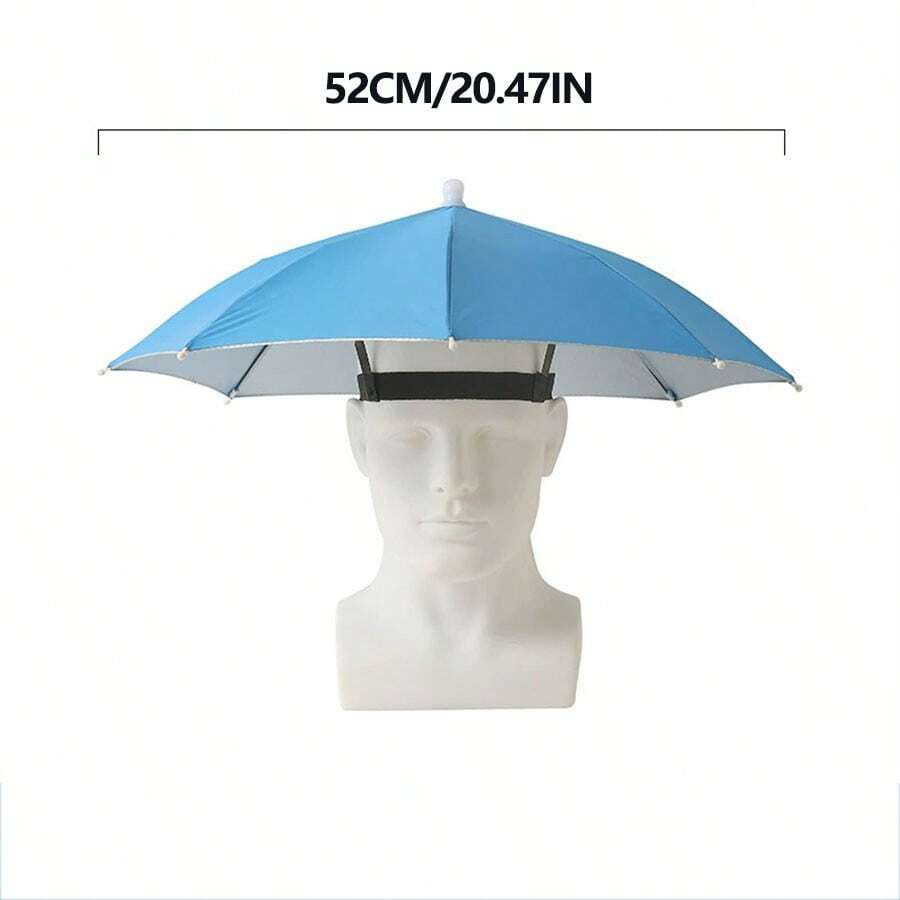 Umbrella Cap Suitable for Camping Fishing Elastic Headband UV Safe Umbrella Cap