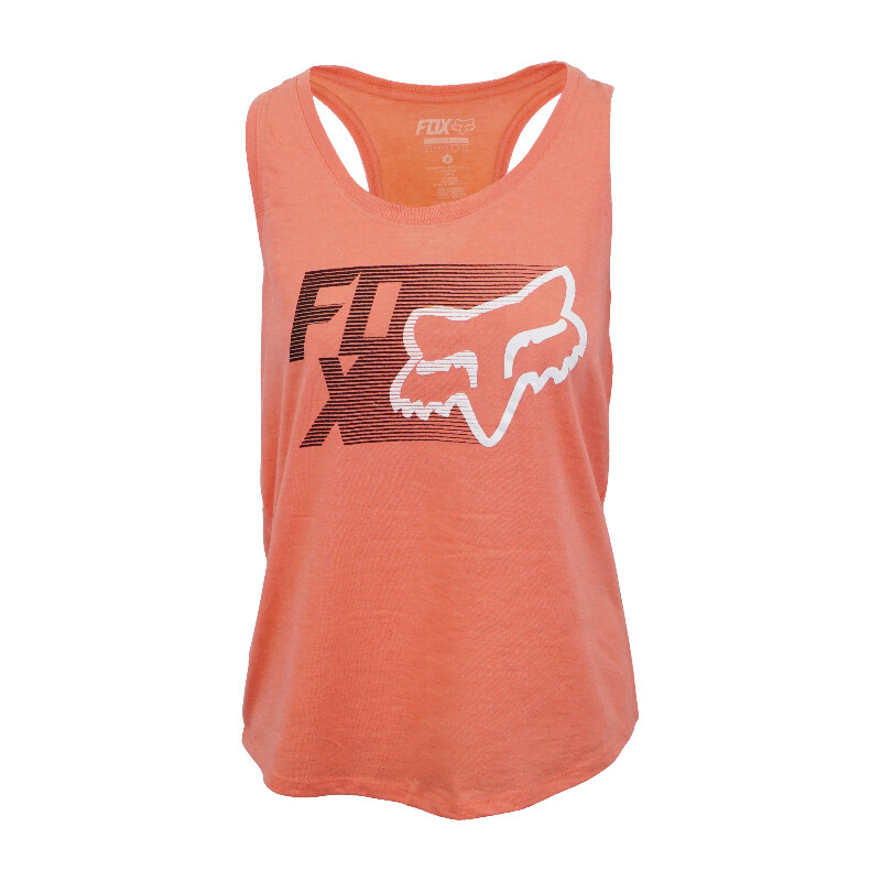 WOMENS MOTORCROSS RACER BACK TRACK TANK CORAL
