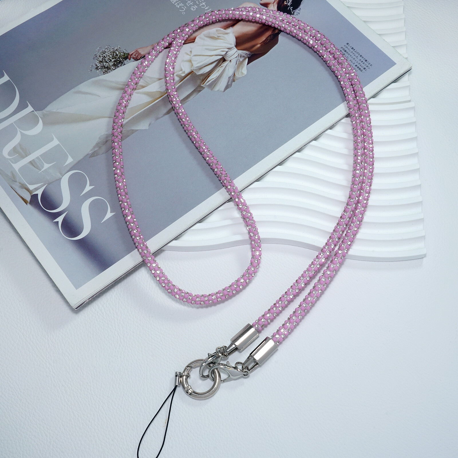 Adjustable Durable Multi-Color Stylish Rhinestone Phone Lanyard For Men Women
