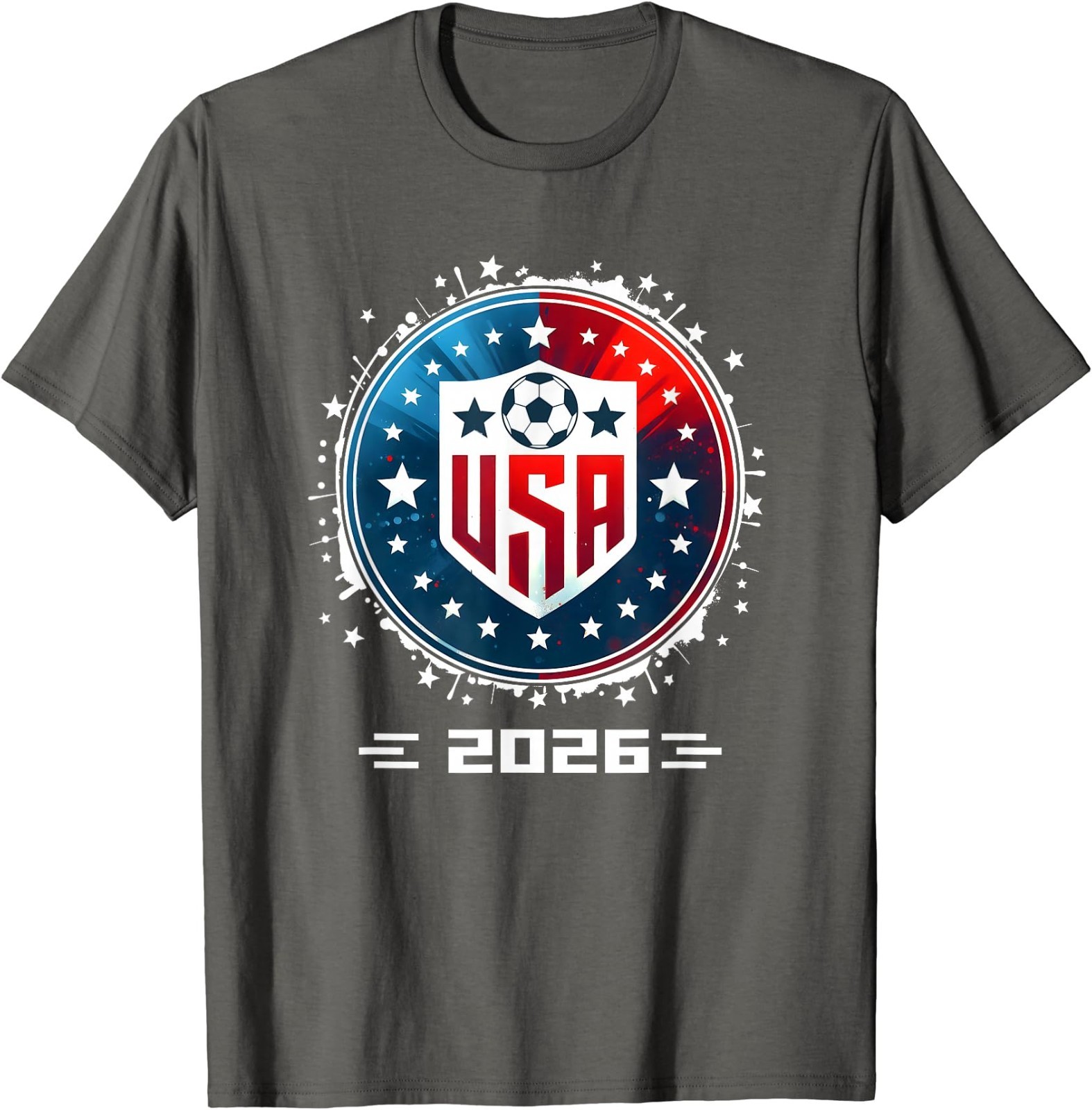 USA Soccer Player Men Soccer T-Shirt Football Fan Tee Patriotic Sports Gift