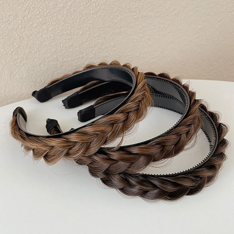 Headband Synthetic Hair Plaited Headband Braid Braided & Teeth Hair Band Beauty