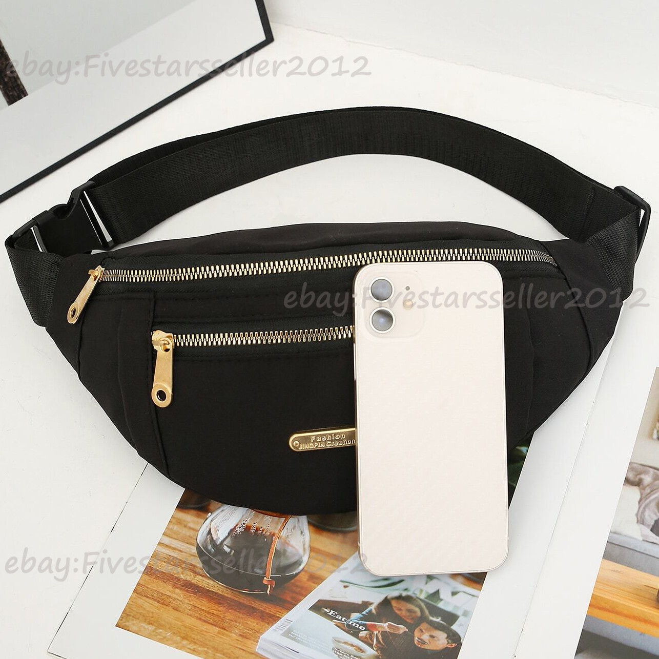 Womens Waist Bag Fanny Pack Belt Bag Pouch Waterproof Mobile Phone Bag Wallet US
