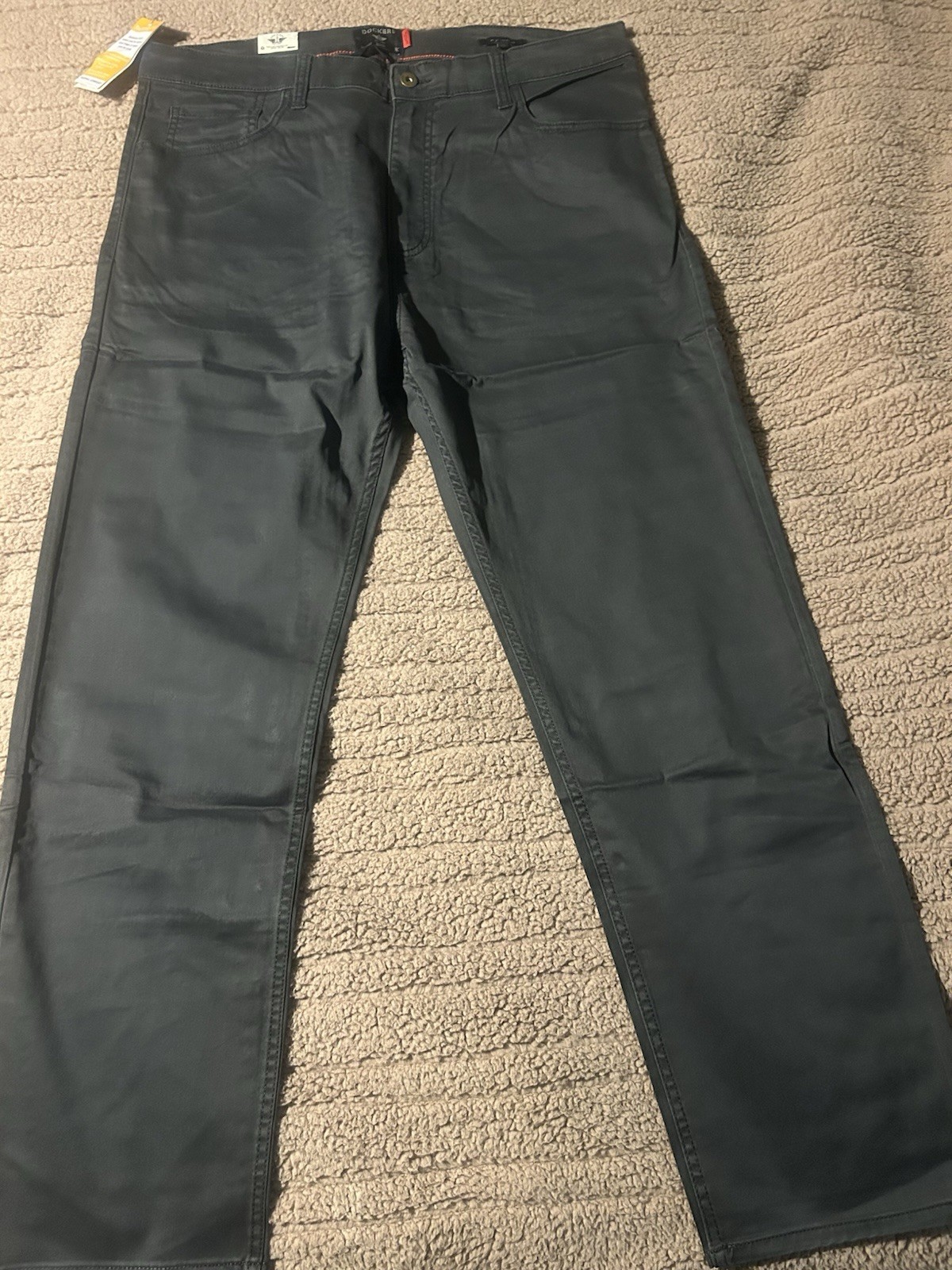 NEW DOCKERS ALL SEASON TECH JEAN CUT STRAIGHT FIT Dark Gray PANTS SZ: 36×32
