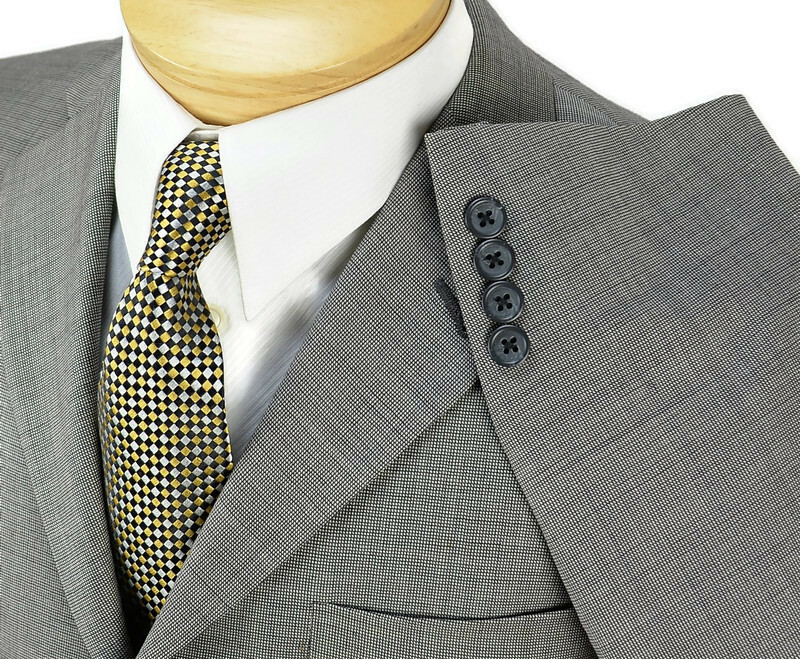 Burberry London Mens Three Button Sport Coat Size 40R Grey Wool Nailhead USA