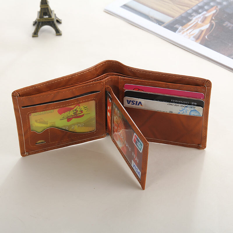 Men’s Novelty US 100 Dollar Wallet PU Leather Bill Money Billfold Card Holder US