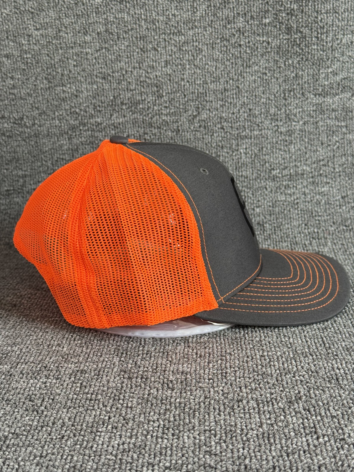 47 Brand Pittsburgh Pirates Trucker Hat Snapback Mesh Cap Grey Orange One Size
