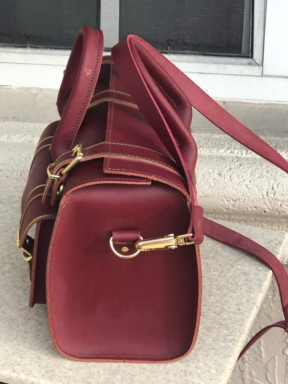 Grafea mulberry and gold luna jewel bag(Rare! No longer available online. )