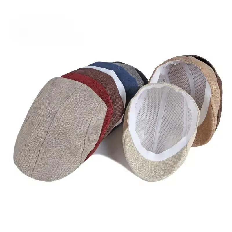 Duck Mesh Summer Gatsby Cap Mens Ivy Hat Golf Driving Sun Flat Cabbie Newsboy