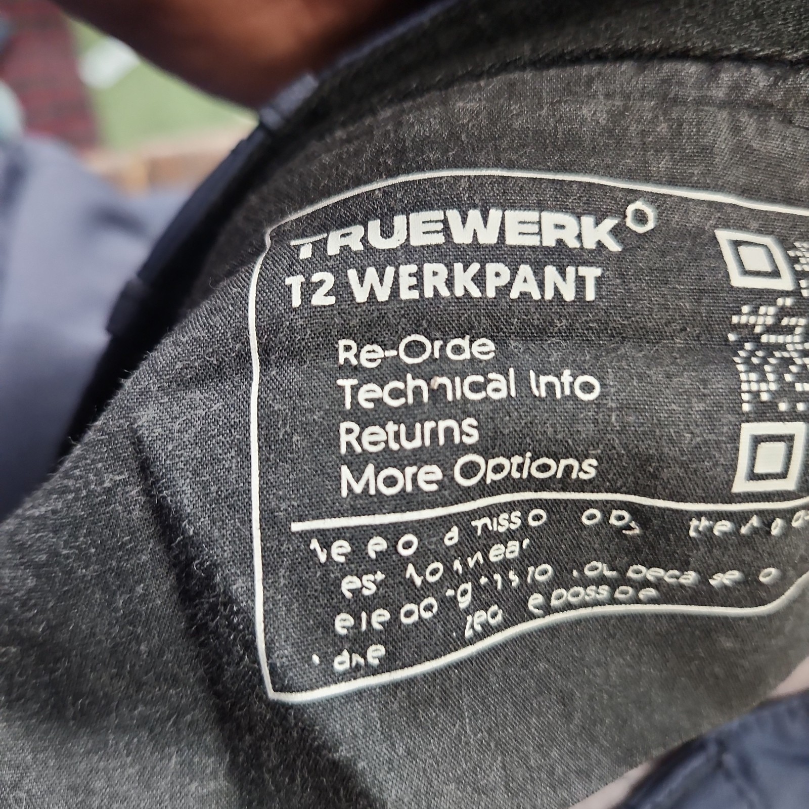 Truewerk T2 Werkpant Men’s 32×36 Blue gray Technical Work Utility Cargo Pants