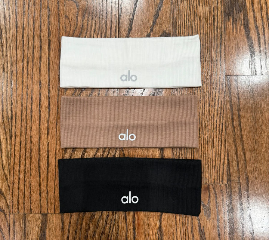 NWT Set of 3 Unisex Al Yoga Sport Headbands – White, Black, Coffee Colors – US