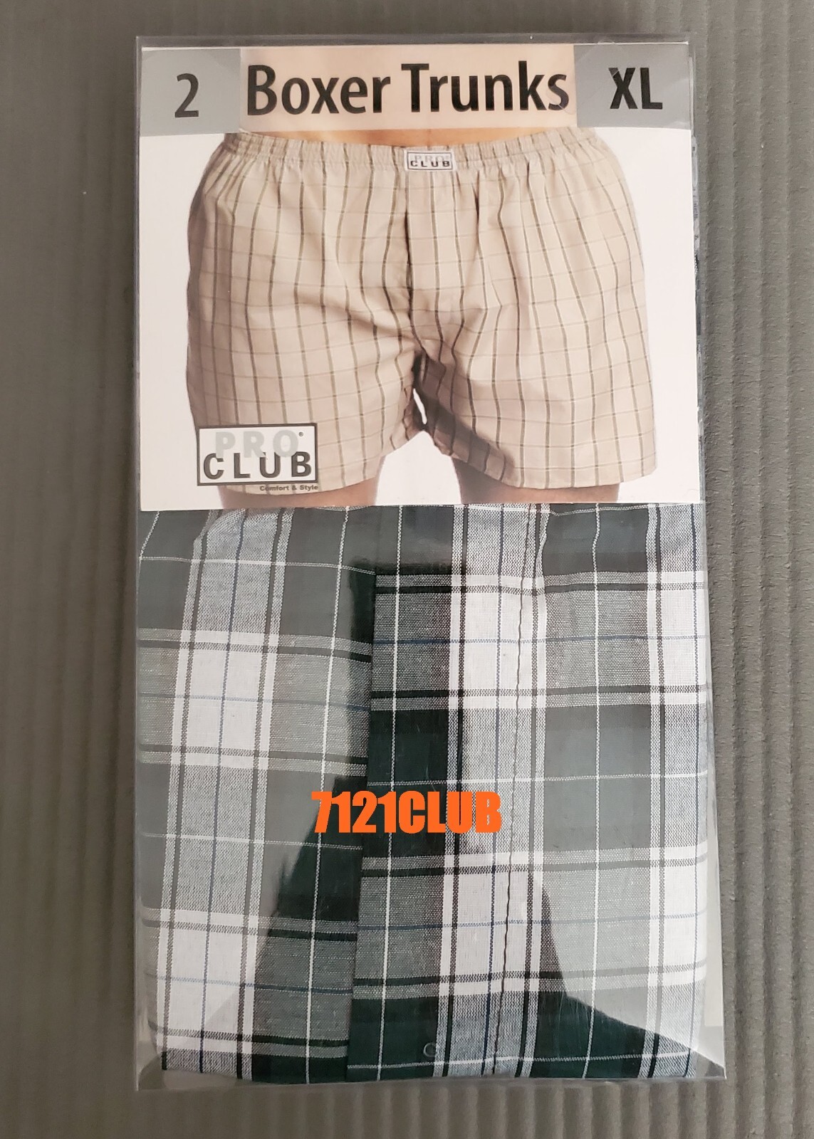 PRO CLUB BOXERS TRUNK SHORT PROCLUB MENS UNDERWEAR BIG AND TALL LOT 2 PACK S-7XL
