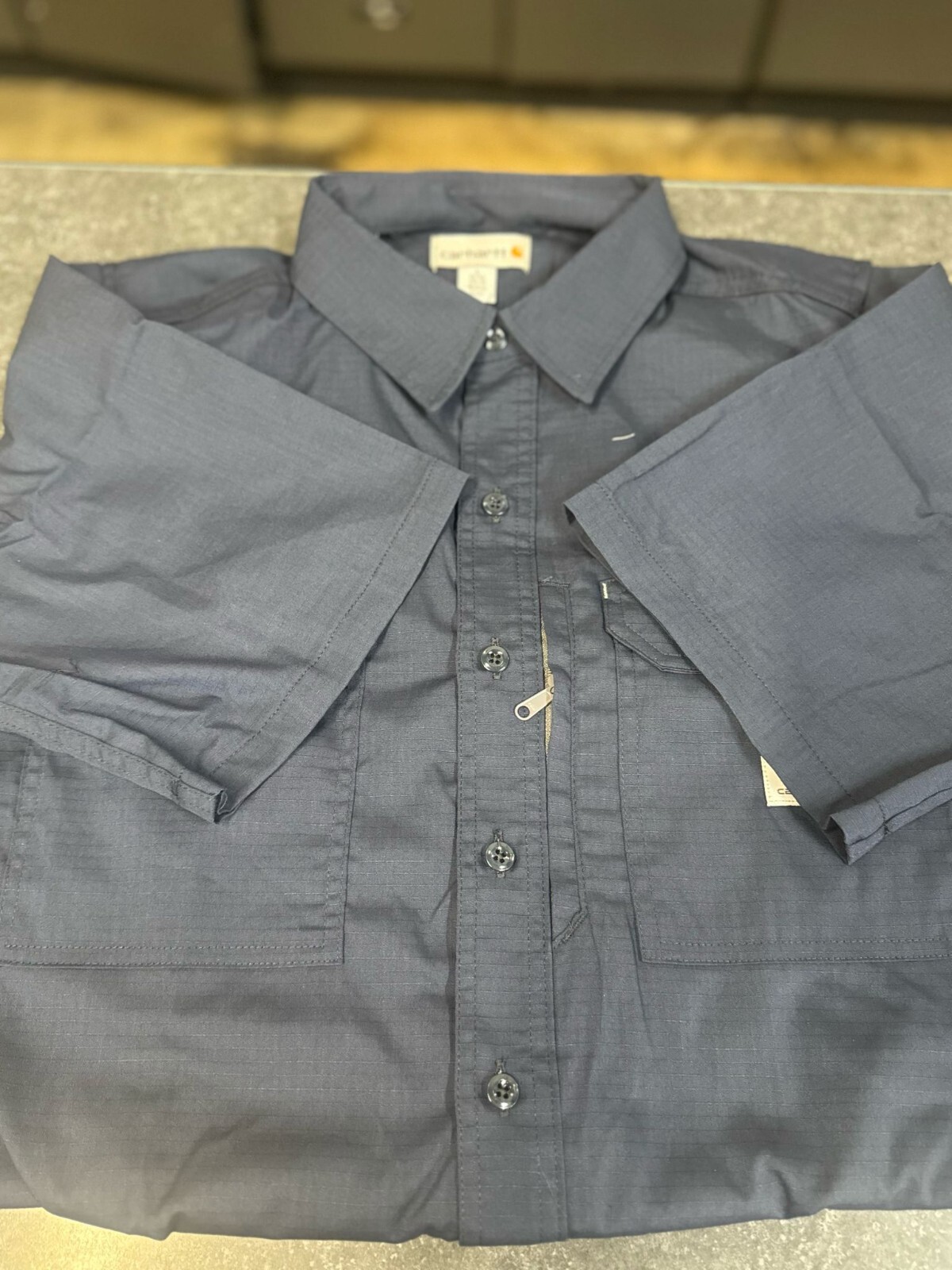 Carhartt Men’s Short Sleeve Shirt, Navy