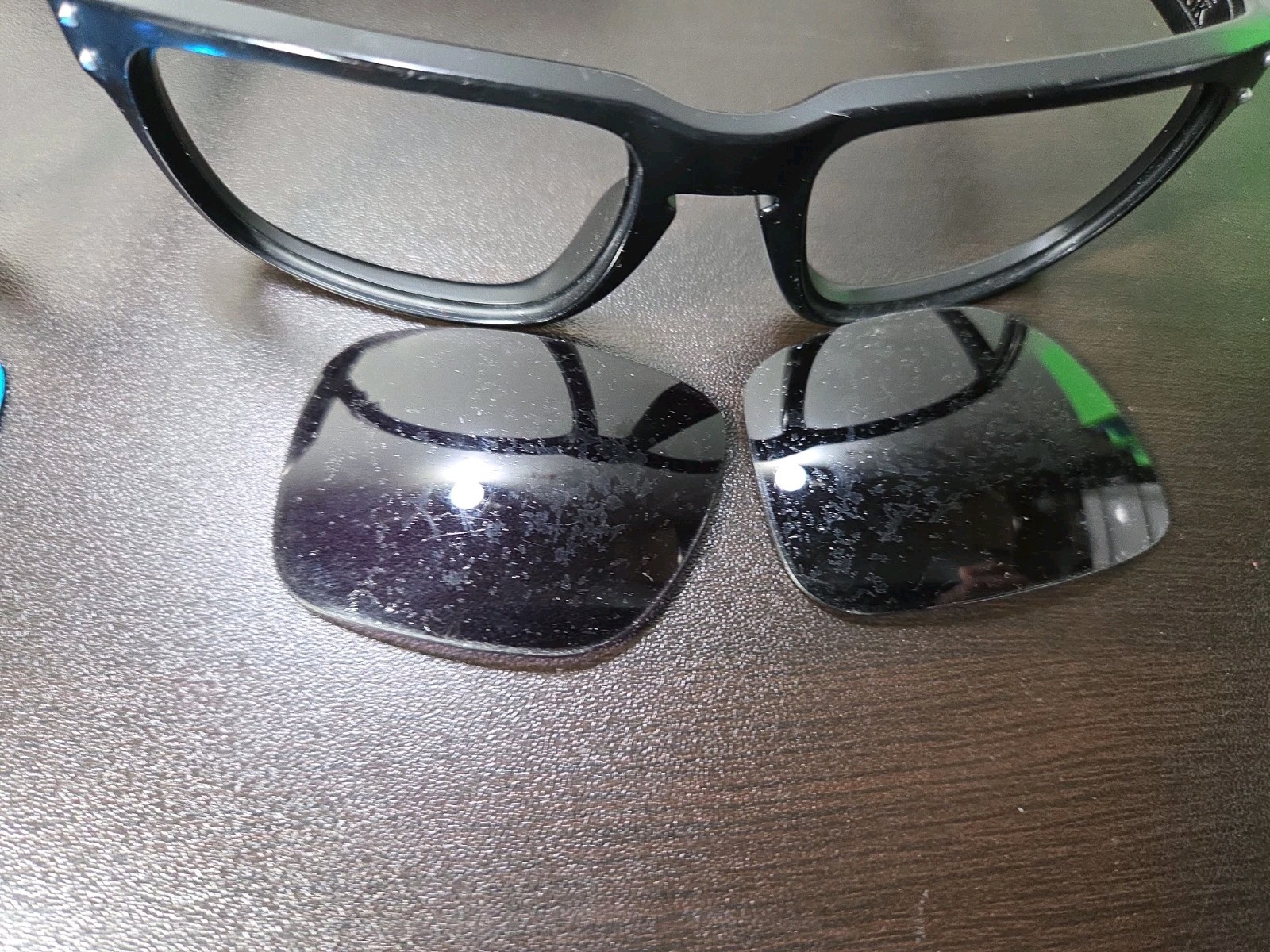 Oakley Holbrook BLACK Frames And Lenses Lot FOR PARTS ONLY