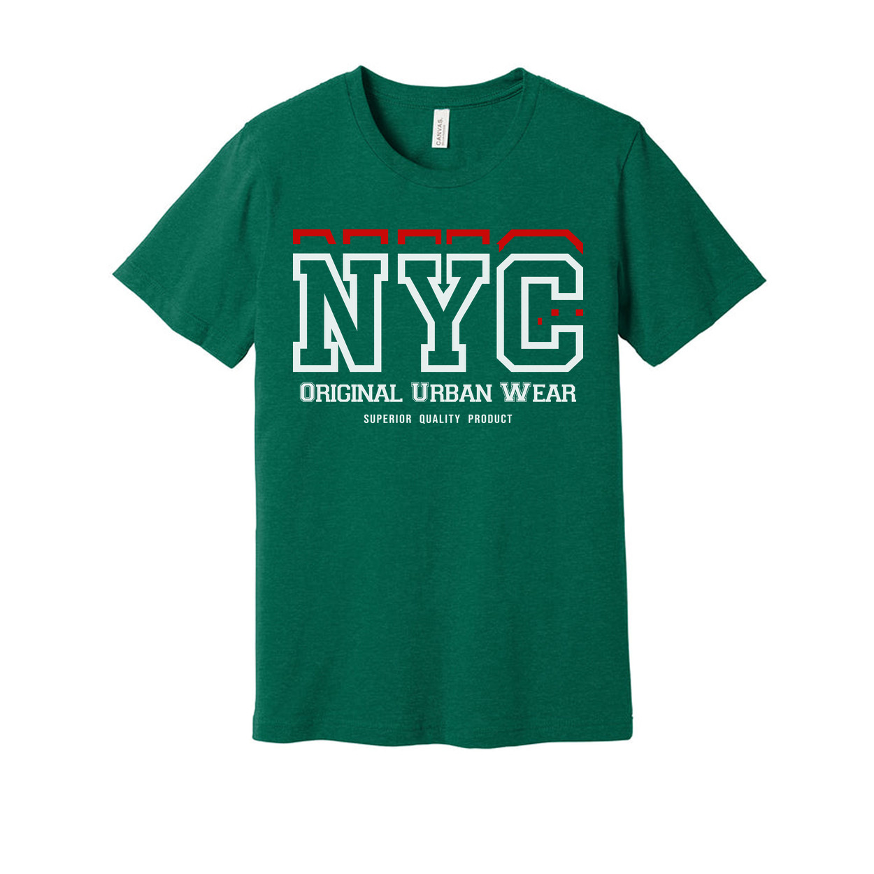 Unisex NYC Graphic Tee With Original Urban Wear Logo And Superior Quality Print