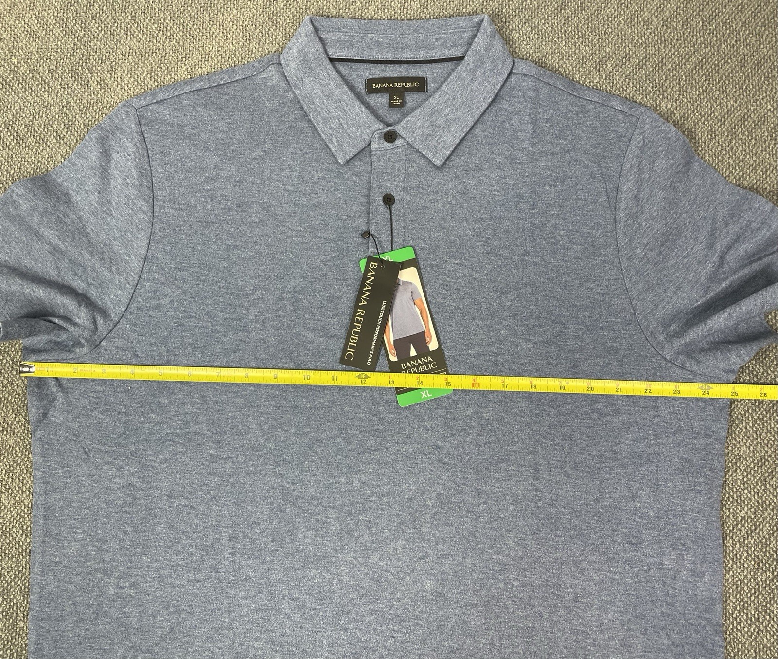 Banana Republic Men’s Luxe Polo in Green, Black or Blue Pick Your Size NWT