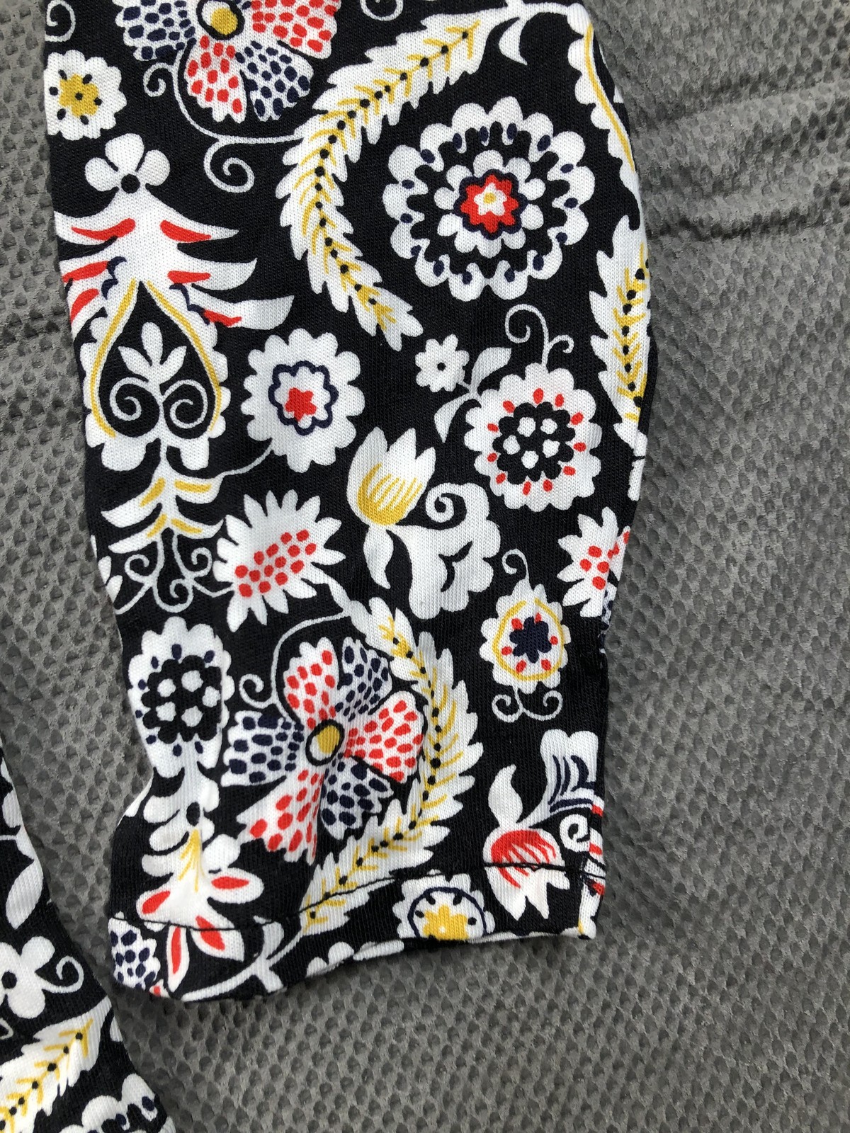 Boden Blouse Womens 16-18 Plus Multicolor Mock Neck Long Sleeve Floral Top NWT