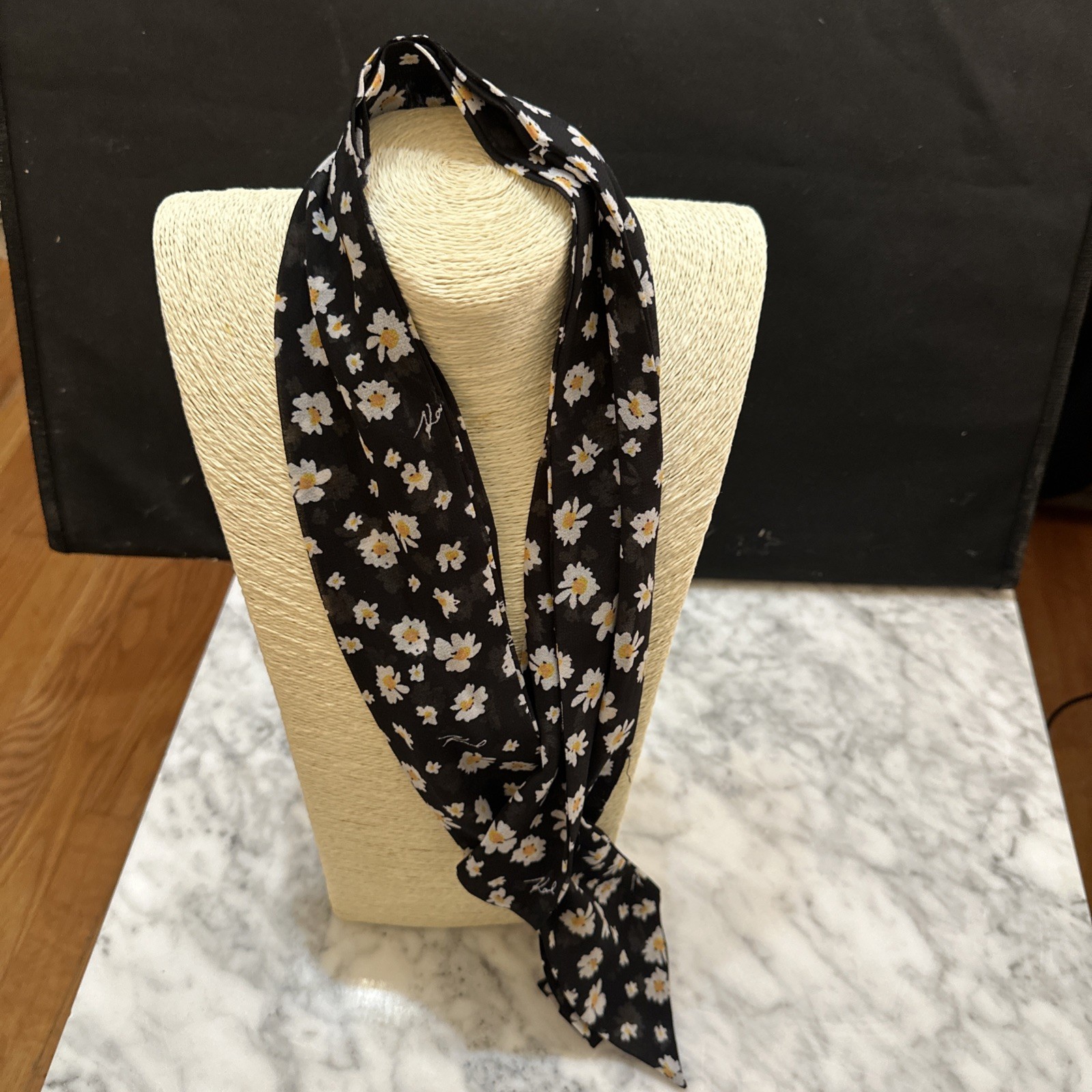 Karl Lagerfeld Wildflower Chiffon Wrap Scarf